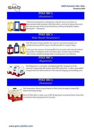 GMO	
  Solution	
  Sdn.	
  Bhd.	
  
                                                     Company	
  profile	
  
	
  




www.gmo-­‐solution.com	
     	
  
	
  
 