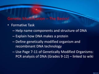 Genetically Modified Organisms | PPTX