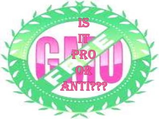  reduction of sickness and illnesses, as GMO crops are more nutritious