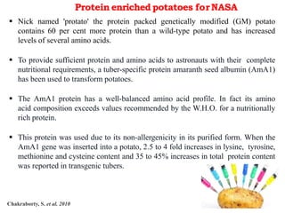 Protato Nithin S A- Genetically modified food | PPTX