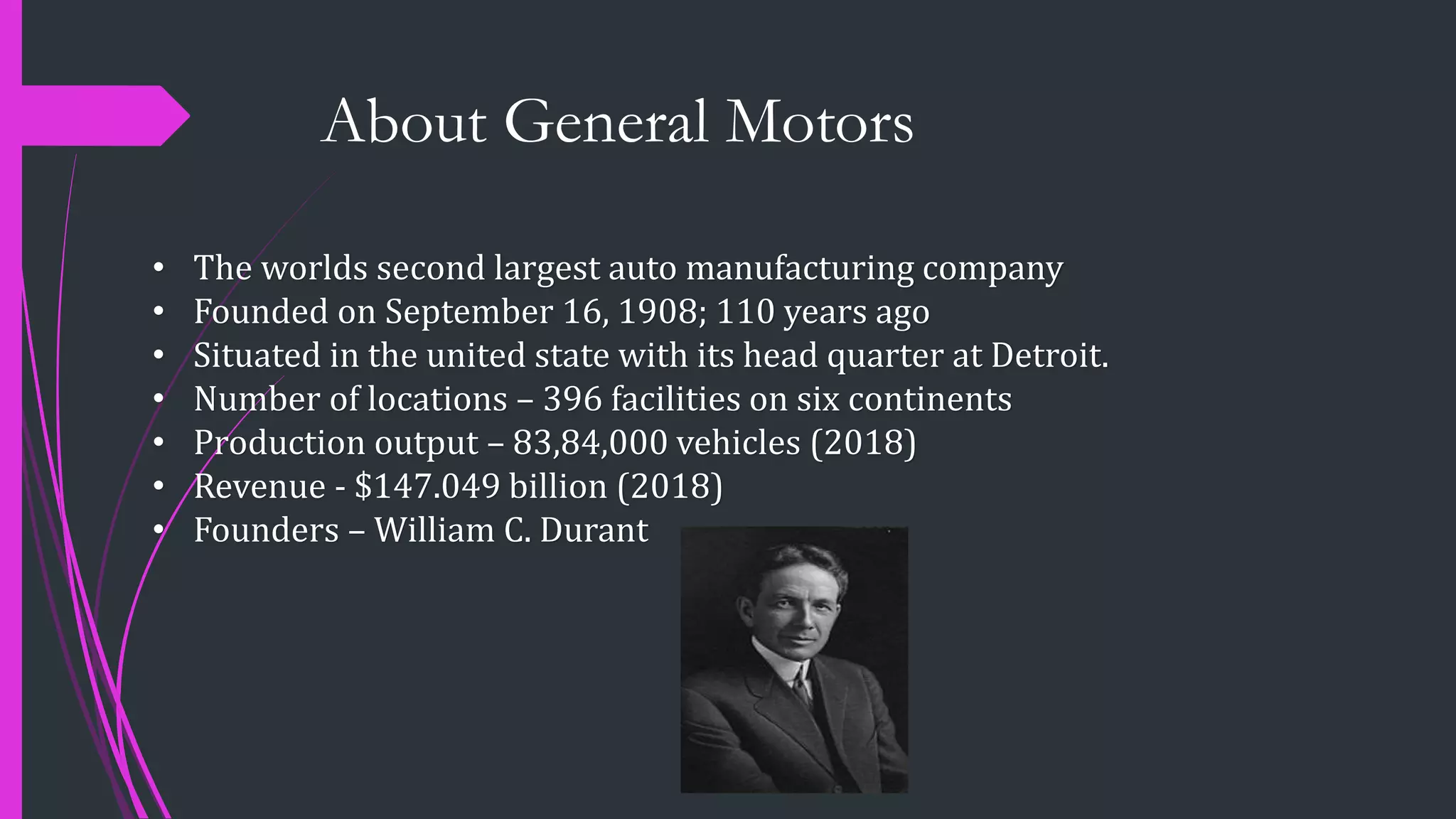 Gm organizational change PPT