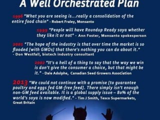 Gmo's a well orchestrated plan