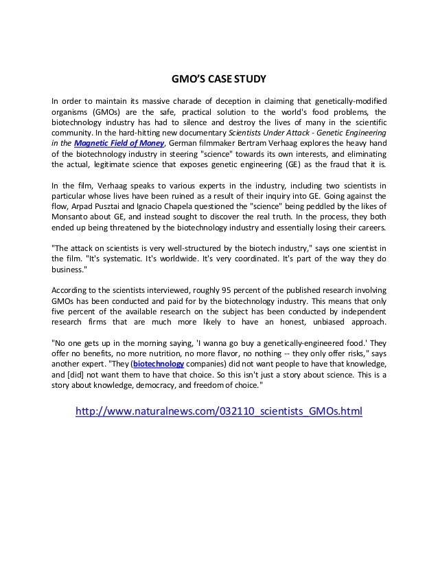 Genetic engineering case study picture