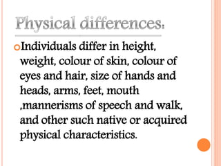 Individual Differences | PPTX