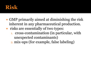 Gmp Production Risks Examples GMP documentation | PPSX