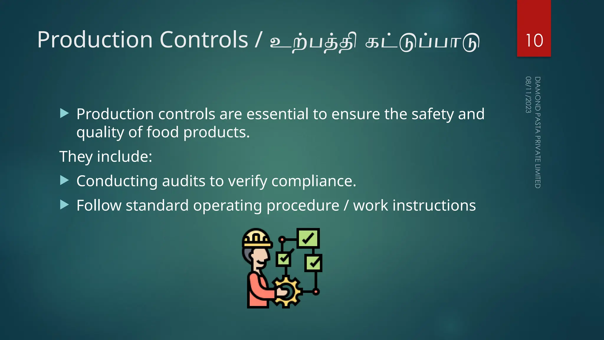 Good Manufacturing Practices In Food Industry Pptx