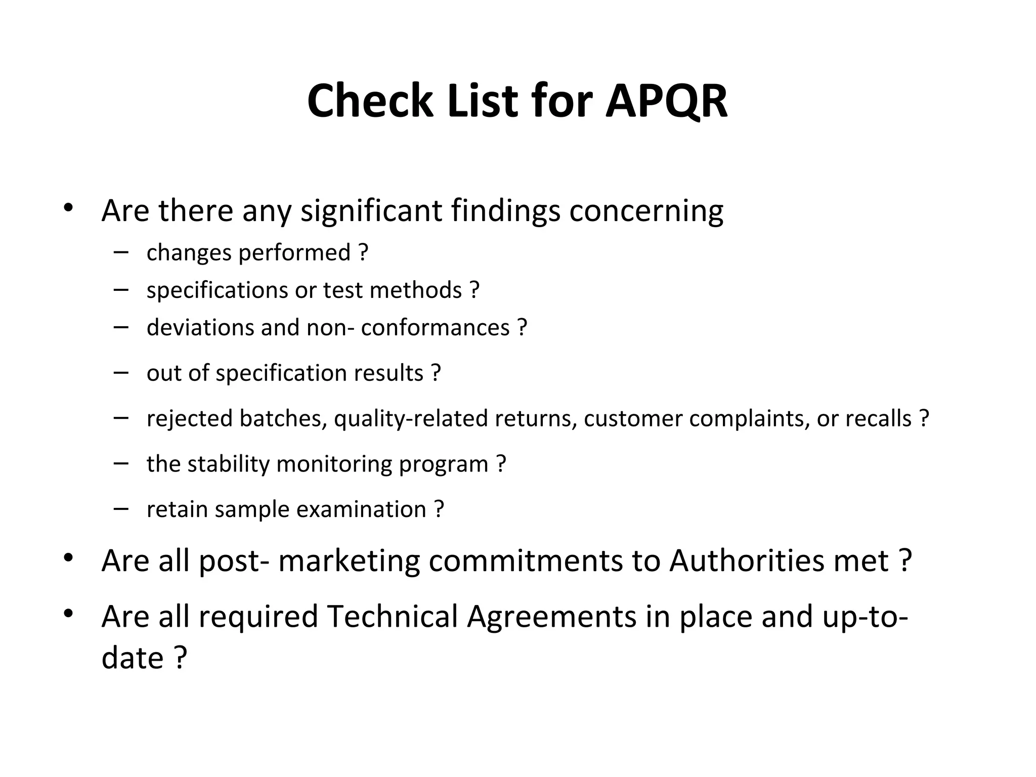 GMP- APQR training | PPT