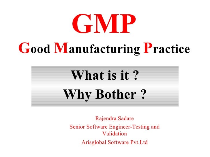 Good Manufacturing Practices In Food Industry Ppt Good Manufacturing Practices In Food Industry Ppt