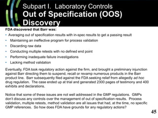 Oos Regulation Fda Chart.pdf GMP Module 123123- Laboratory Controls.pptx