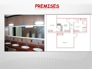 PREMISES


                          AIR
                CHANGE
     FACTORY             LOCK
                 ROOM
                                TOILETS




               CANTEEN
 