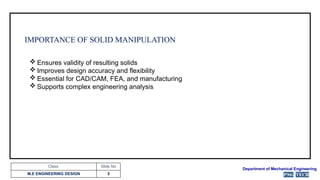 Comprehensive Overview of Solid Manipulation in Mechanical Engineering ...