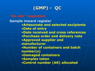 Good Manufacturing Practices For Quality Control | PPT