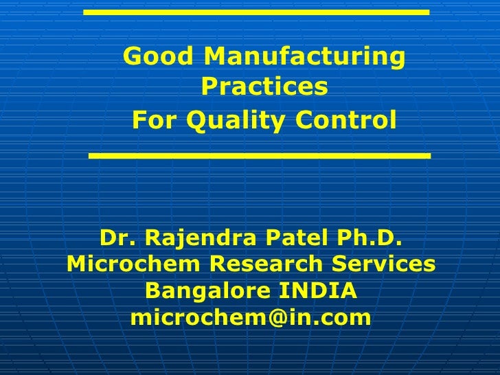 how quality control to manufacturing in Manufacturing Control Practices Quality For Good