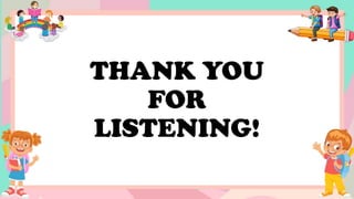 THANK YOU
FOR
LISTENING!
 