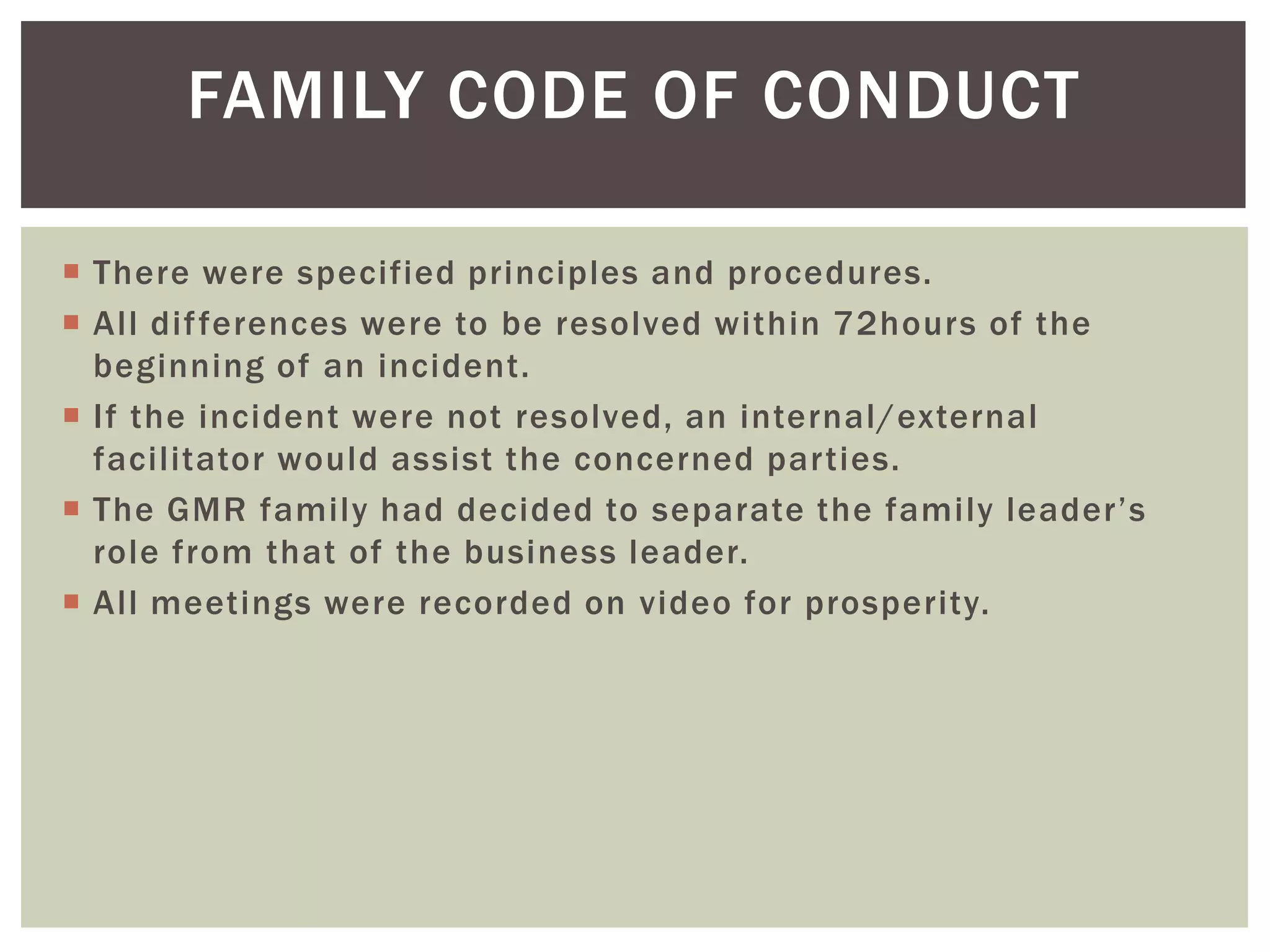 Gmr group family business ppt | PPTX