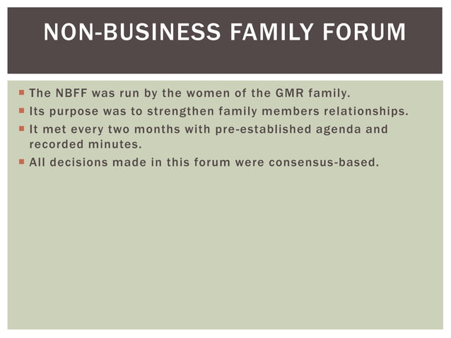Gmr Group Family Business Ppt PPT
