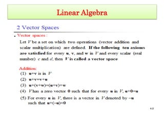 Linear Algebra
 