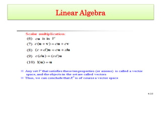 Linear Algebra
 
