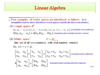 Linear Algebra
 