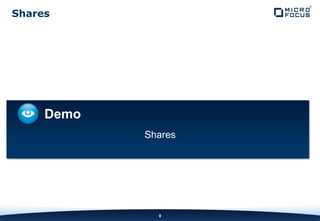 INTERNAL COMPANY CONFIDENTIAL
8
Shares
Demo
Shares
 