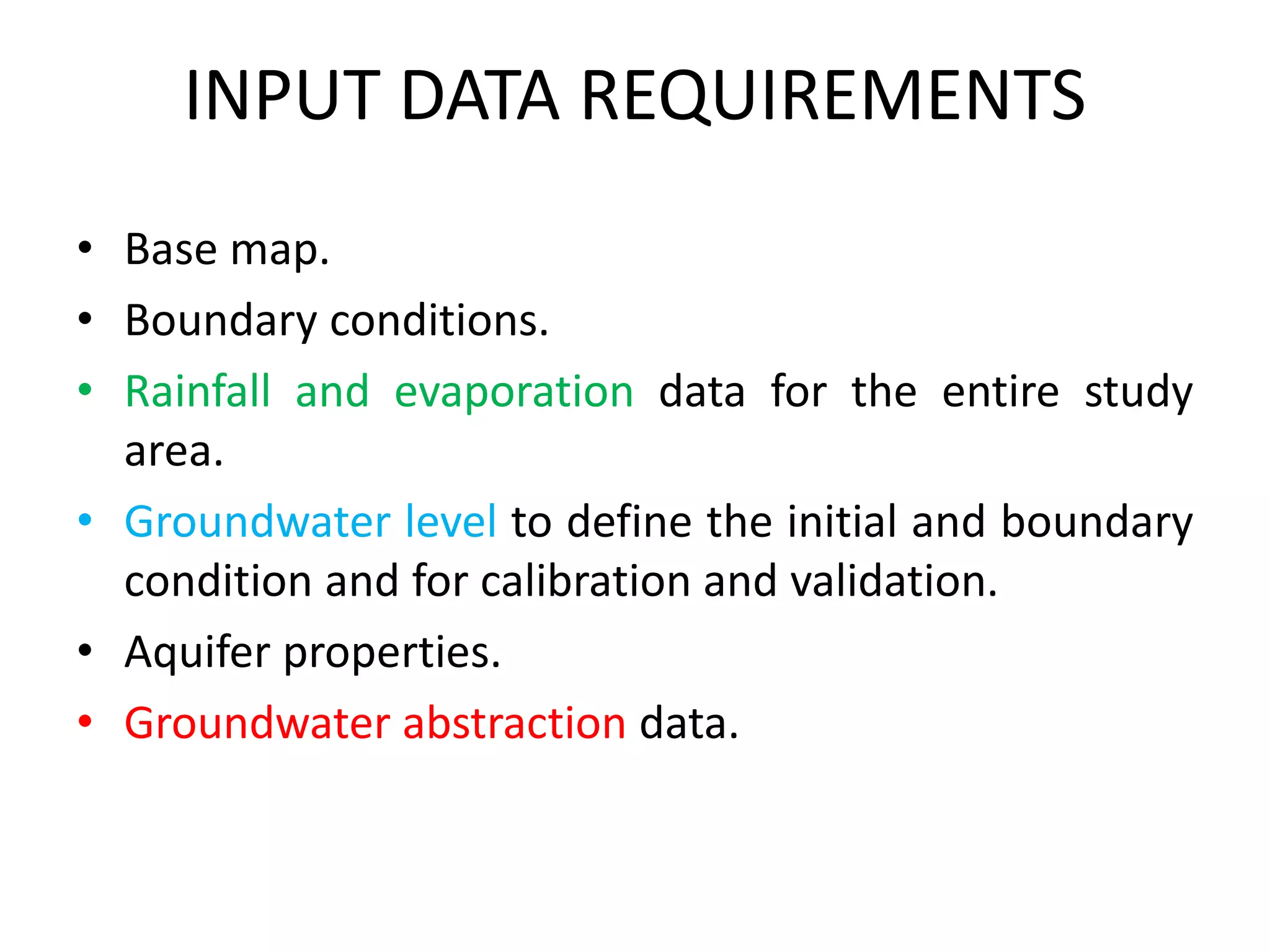 GROUNDWATER MODELING SYSTEM | PPTX