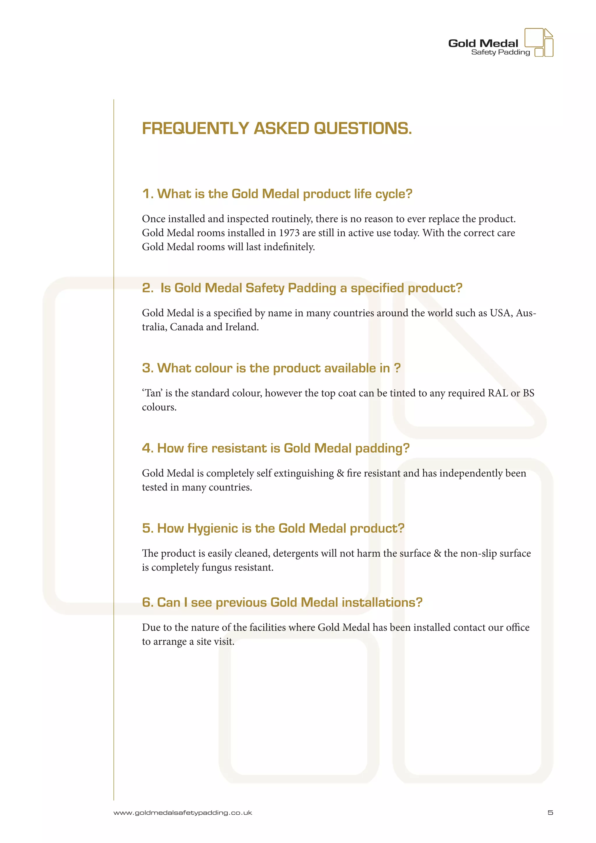 Gold Medal a4 Brochure PDF