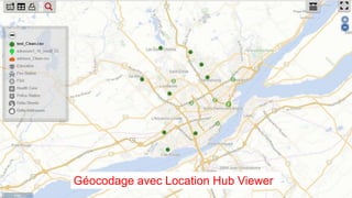 Géocodage avec Location Hub Viewer
 