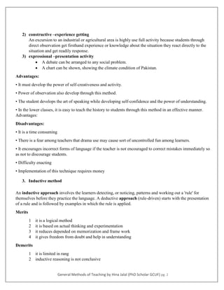 General methods of teaching | PDF