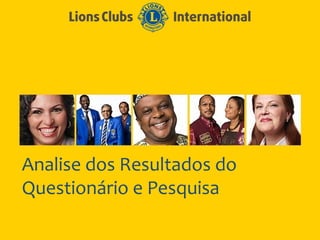 Analise dos Resultados do
Questionário e Pesquisa
 