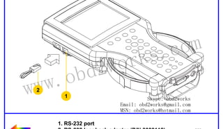 RETURN TO MAIN MENU

wor
d2
ob

ww.
w
2

1

om
s.c
k

Skype: obd2works
Email: obd2works@gmail.com
MSN: obd2works@hotmail.com

1. RS-232 port
2. RS-232 loopback adapter (P/N 3000112)

www.xcar360.com

 