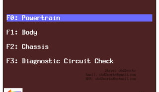 RETURN TO MAIN MENU

ww.
w

wor
d2
ob

om
s.c
k

Skype: obd2works
Email: obd2works@gmail.com
MSN: obd2works@hotmail.com

www.xcar360.com

 