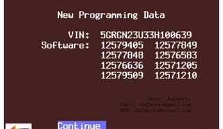 RETURN TO MAIN MENU

ww.
w

wor
d2
ob

om
s.c
k

Skype: obd2works
Email: obd2works@gmail.com
MSN: obd2works@hotmail.com

www.xcar360.com

 