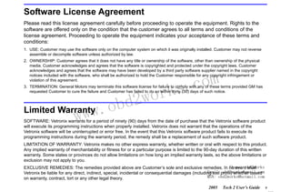 RETURN TO MAIN MENU

Software License Agreement
Please read this license agreement carefully before proceeding to operate the equipment. Rights to the
software are offered only on the condition that the customer agrees to all terms and conditions of the
license agreement. Proceeding to operate the equipment indicates your acceptance of these terms and
conditions:
1. USE: Customer may use the software only on the computer system on which it was originally installed. Customer may not reverse
assemble or decompile software unless authorized by law.
2. OWNERSHIP: Customer agrees that it does not have any title or ownership of the software, other than ownership of the physical
media. Customer acknowledges and agrees that the software is copyrighted and protected under the copyright laws. Customer
acknowledges and agrees that the software may have been developed by a third party software supplier named in the copyright
notices included with the software, who shall be authorized to hold the Customer responsible for any copyright infringement or
violation of this agreement.

wor
bd2

com
s.
k

3. TERMINATION: General Motors may terminate this software license for failure to comply with any of these terms provided GM has
requested Customer to cure the failure and Customer has failed to do so within thirty (30) days of such notice.

w.o
ww

Limited Warranty

SOFTWARE: Vetronix warrants for a period of ninety (90) days from the date of purchase that the Vetronix software product
will execute its programming instructions when properly installed. Vetronix does not warrant that the operations of the
Vetronix software will be uninterrupted or error free. In the event that this Vetronix software product fails to execute its
programming instructions during the warranty period, the remedy shall be a replacement of such software product.
LIMITATION OF WARRANTY: Vetronix makes no other express warranty, whether written or oral with respect to this product.
Any implied warranty of merchantability or fitness for or a particular purpose is limited to the 90-day duration of this written
warranty. Some states or provinces do not allow limitations on how long an implied warranty lasts, so the above limitations or
exclusion may not apply to you.
Skype: obd2works
EXCLUSIVE REMEDIES: The remedies provided above are Customer’s sole and exclusive remedies. In no event shall
Email: profit) whether based
obd2works@gmail.com
Vetronix be liable for any direct, indirect, special, incidental or consequential damages (including lost
MSN: obd2works@hotmail.com
on warranty, contract, tort or any other legal theory.
2005

Tech 2 User’s Guide

v

www.xcar360.com

 