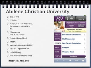 GMU/DAU Mobile Learning Workshop