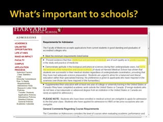 What’s important to schools?