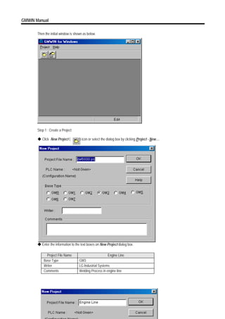Gmwin manual(2000.09.29)(eng)x | PDF