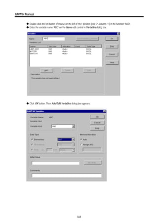 Gmwin manual(2000.09.29)(eng)x | PDF