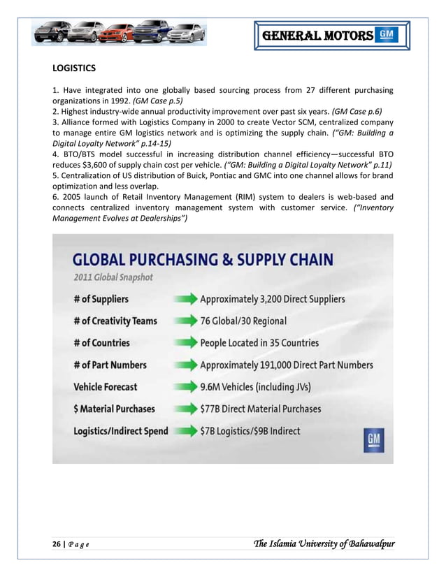General Motor Strategic Management Analysis