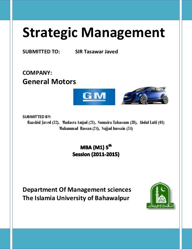 1 what are the advantages and disadvantages of general motors strategy for operations