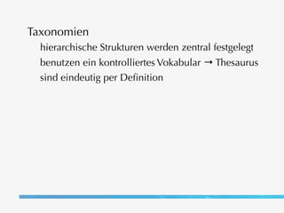 Tagging - ein sozialer Tag-Traum?