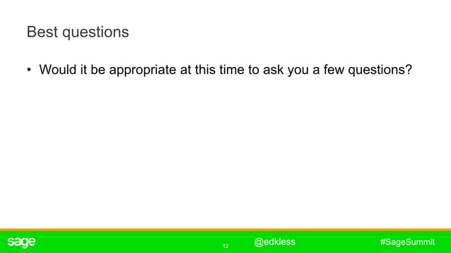 Changing conversations by asking better questions PPT