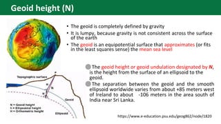 Geoid Dummies Introduction to GNSS (1) | PDF