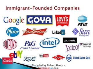  
 
Compiled by Richard Herman, 
www.ImmigrantInc.com 
 