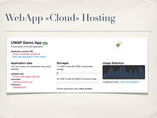 WebApp «Cloud» Hosting
 