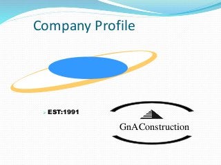 Company Profile
 EST:1991
GnAConstruction
 