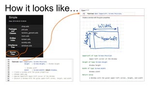 How it looks like… 
 