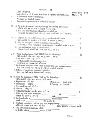 GNC FIRST YEAR GNM OLD EXAMINATION PAPER.pdf