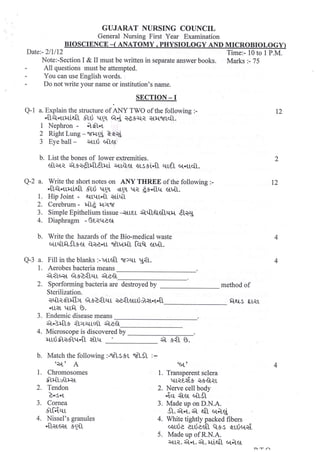 GNC FIRST YEAR GNM OLD EXAMINATION PAPER.pdf