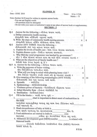 GNC FIRST YEAR GNM OLD EXAMINATION PAPER.pdf