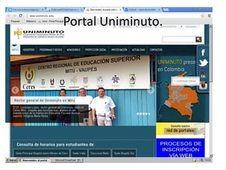 Portal Uniminuto.
 